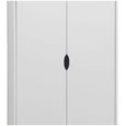Perce White 2 Door 2 Drawer Wardrobe