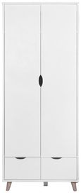 Perce White 2 Door 2 Drawer Wardrobe