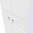 Pixel White 2 Door Plain Tall Wardrobe