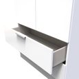 Plymouth White Gloss 2 Door 2 Drawer Tall Wardrobe
