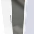 Plymouth White Gloss 2 Door Tall Wardrobe - 1 Mirror