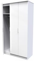 Plymouth White Gloss 3 Door Tall Triple Wardrobe