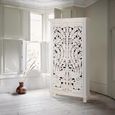 Quintana Wardrobe - Washed Carved - Mango Wood - 2 Door