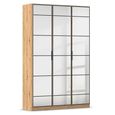 Rauch Acero 136cm 3 Door Mirrored Wardrobe - Artisan Oak