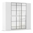 Rauch Acero 226cm 5 Door Mirror Wardrobe - Alpine White