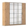 Rauch Acero 226cm 5 Door Mirror Wardrobe - Artisan Oak