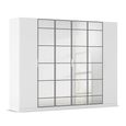 Rauch Acero 271cm 6 Door Mirror Wardrobe - Alpine White