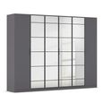 Rauch Acero 271cm 6 Door Mirror Wardrobe - Metallic Grey