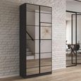 Rauch Acero 91cm 2 Door Mirrored Wardrobe - Metallic Grey
