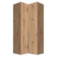 Rauch Alabama 100cm 2 Door Corner Wardrobe - Artisan Oak