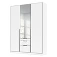 Alabama Wardrobe - 136cm - 3 Door - Combi - Alpine White