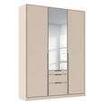 Alabama Wardrobe - 136cm - 3 Door - Combi - Champagne