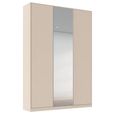Alabama Wardrobe - 136cm - 3 Door - Mirror - Champagne
