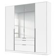 Alabama Wardrobe - 181cm - 4 Door - Combi - Alpine White