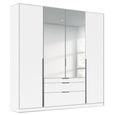 Alabama Wardrobe - 181cm - 4 Door - Combi - Alpine White