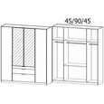 Alabama Wardrobe - 181cm - 4 Door - Combi - Sonoma Oak