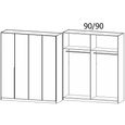 Alabama Wardrobe - 181cm - 4 Door - Alpine White