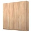Alabama Wardrobe - 181cm - 4 Door - Sonoma Oak