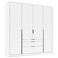 Alabama Wardrobe - 181cm - 4 Door - Drawer - Alpine White