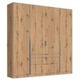 Alabama Wardrobe - 181cm - 4 Door - Drawer - Artisan Oak