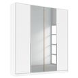 Alabama Wardrobe - 181cm - 4 Door - Mirror - Alpine White