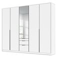 Alabama Wardrobe - 226cm - 5 Door - Combi - Alpine White