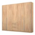 Alabama Wardrobe - 226cm - 5 Door - Drawer - Sonoma Oak