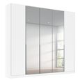Alabama Wardrobe - 226cm - 5 Door - Mirror - Alpine White