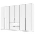 Alabama Wardrobe - 271cm - 6 Door - Drawer - Alpine White