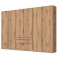 Alabama Wardrobe - 271cm - 6 Door - Drawer - Artisan Oak