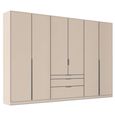 Alabama Wardrobe - 271cm - 6 Door - Drawer - Champagne