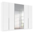 Alabama Wardrobe - 271cm - 6 Door - Mirror - Alpine White