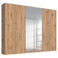 Alabama Wardrobe - 271cm - 6 Door - Mirror - Artisan Oak