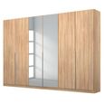 Alabama Wardrobe - 271cm - 6 Door - Mirror - Sonoma Oak