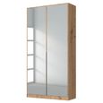 Rauch Alabama 91cm 2 Door Mirrored Wardrobe - Artisan Oak