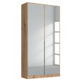 Rauch Alabama 91cm 2 Door Mirrored Wardrobe - Artisan Oak