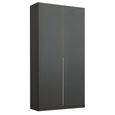 Rauch Alabama 91cm 2 Door Wardrobe - Metallic Dark Grey
