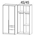 Rauch Alabama 91cm 2 Door Wardrobe with Drawer - Artisan Oak