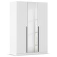 Rauch Alba 136cm 3 Door Mirror Wardrobe - White Gloss
