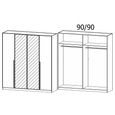 Rauch Alba 181cm 4 Door Mirror Wardrobe - Alpine White
