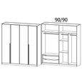 Rauch Alba 181cm 4 Door Wardrobe - Champagne