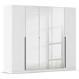Rauch Alba 226cm 5 Door Mirror Wardrobe - Alpine White