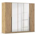 Rauch Alba 226cm 5 Door Mirror Wardrobe - Artisan Oak