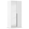 Rauch Alba 91cm 2 Door Mirror Wardrobe - Alpine White