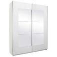 Rauch Alegro 181cm 2 Door Sliding Wardrobe with Mirror - Alpine White