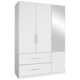 Rauch Alvor 136cm 3 Door Combi Wardrobe - Alpine White
