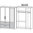 Rauch Alvor 136cm 3 Door Combi Wardrobe - Sonoma Oak