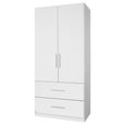 Rauch Alvor 91cm 2 Door Wardrobe - Alpine White