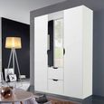 Arnstein Wardrobe - 136cm - 3 Door - Combi - Alpine White