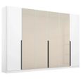 Rauch Artemis 271cm 6 Door Wardrobe - Alpine White and Champagne Glass
